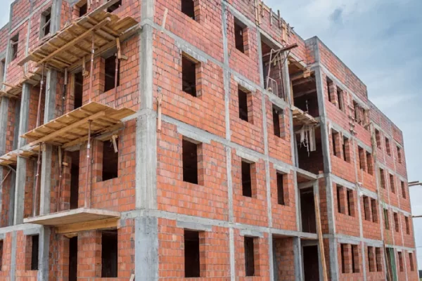 Construção de casas e prédios
