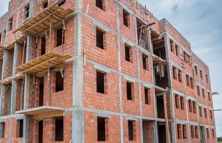 Construção de casas e prédios